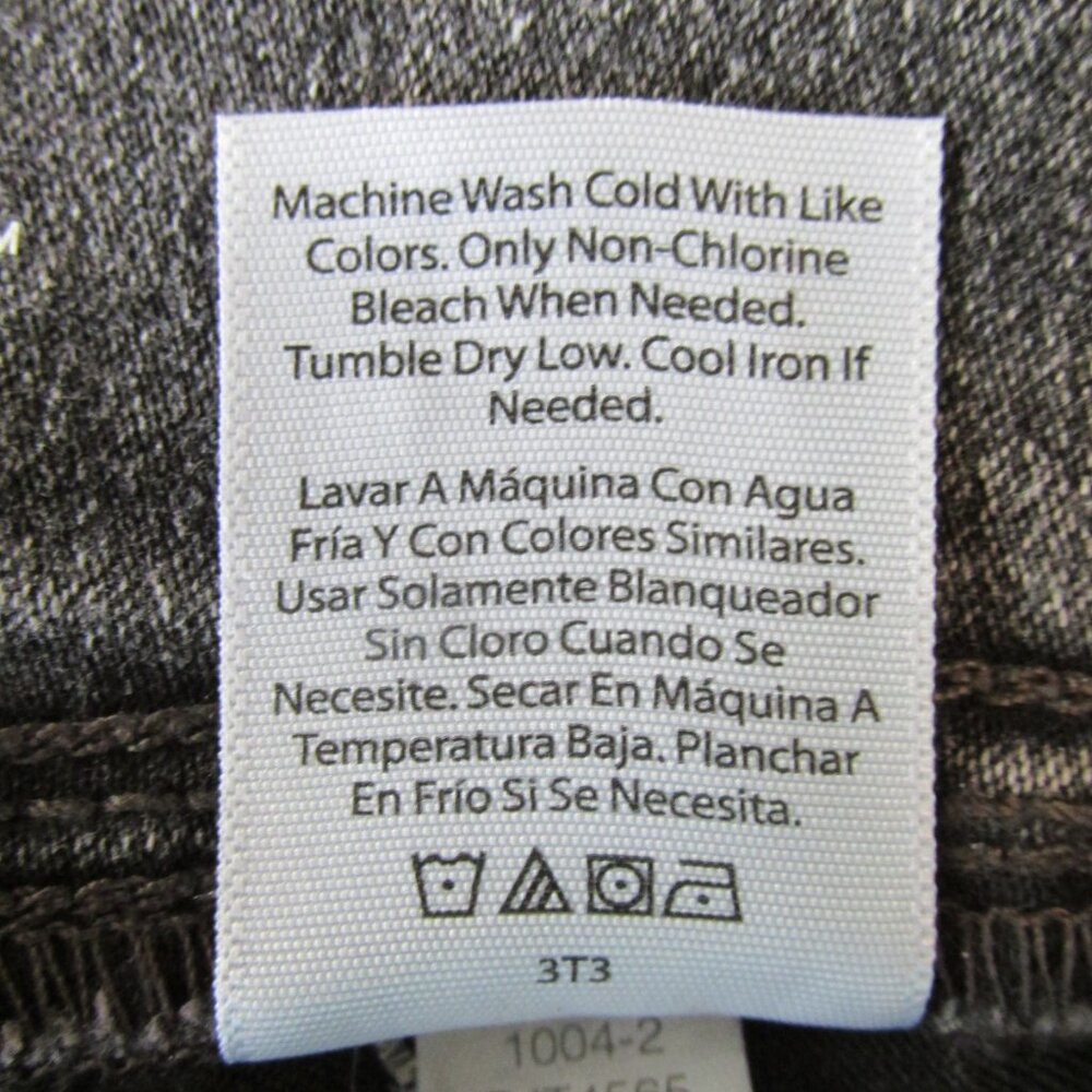 TERRA & SKY WOMEN'S SIZE 1X (16W/18W) CAPRIS JEANS BLACK ACID WASH JEGGINGS NWT - Picture 7 of 9